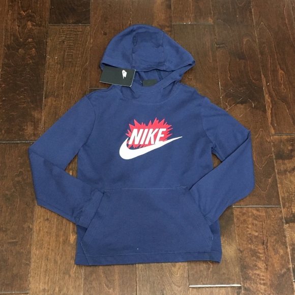 Big Boy’s Nike NSW Dynamo Jersey Pullover Hoodie Shirt, X-Large NWT - Picture 3 of 3